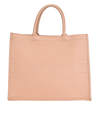 Book Tote, £1,200, Handbags, Nude, Leather, Front view